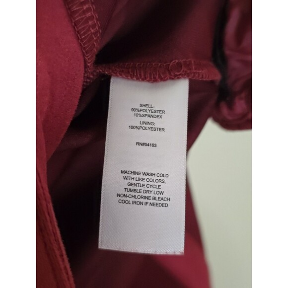 Marc New York Red Suade Longline Trench Jacket Vest Size Large Gold Button - Picture 9 of 10